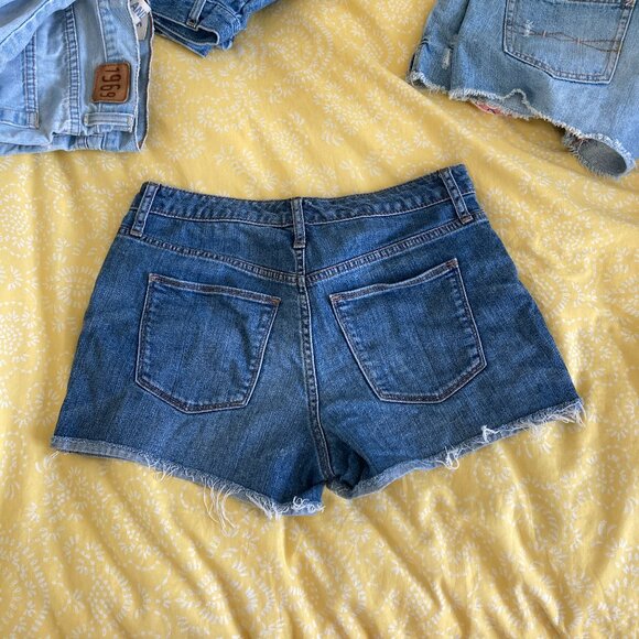 High Rise Micro Jean Shorts - Picture 2 of 6